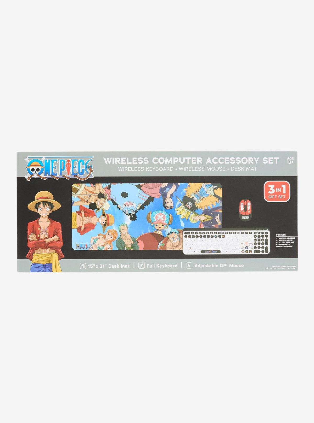 Set inalámbrico para computador One Piece: Sombrero de Paja