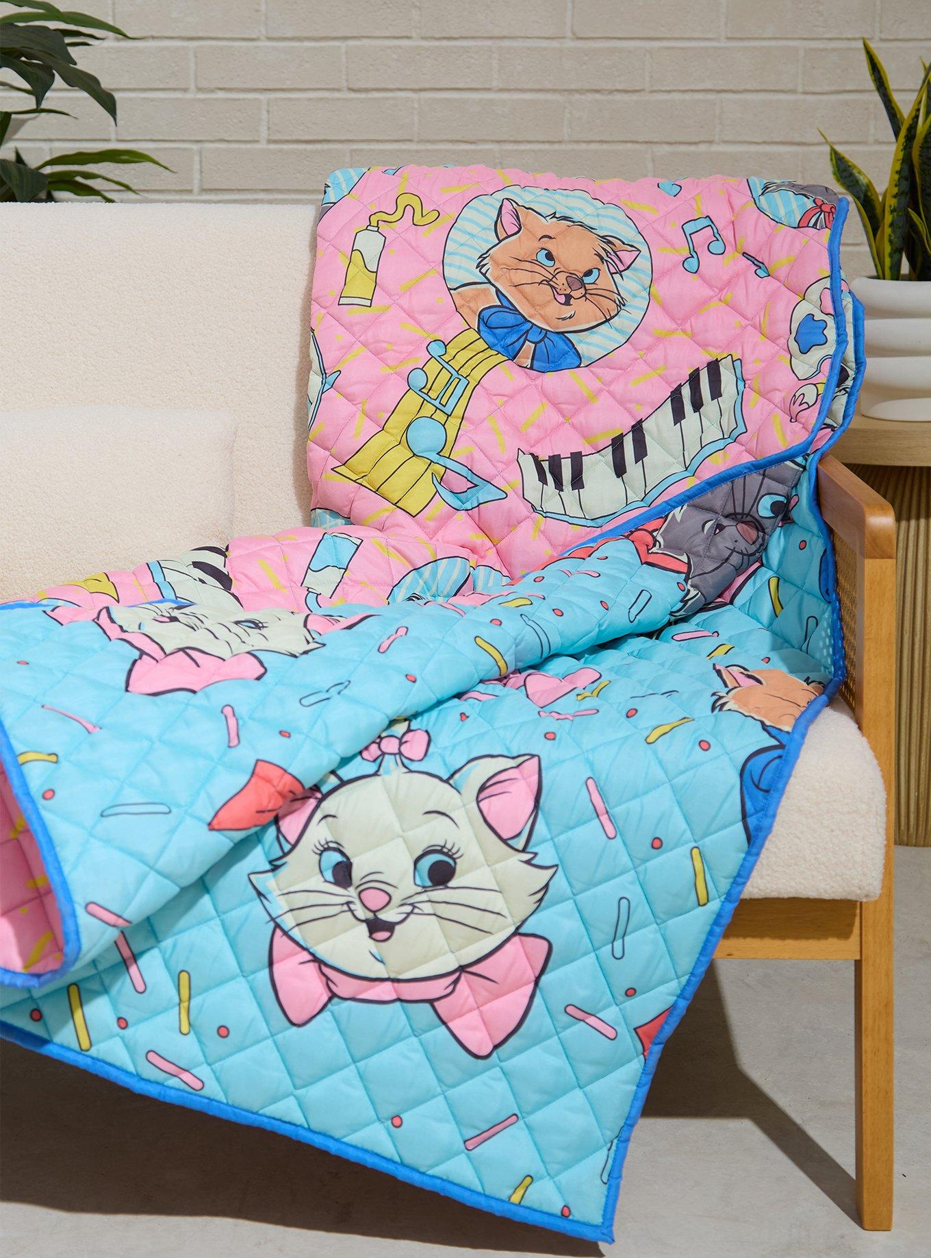 Manta acolchada retro reversible de The Aristocats