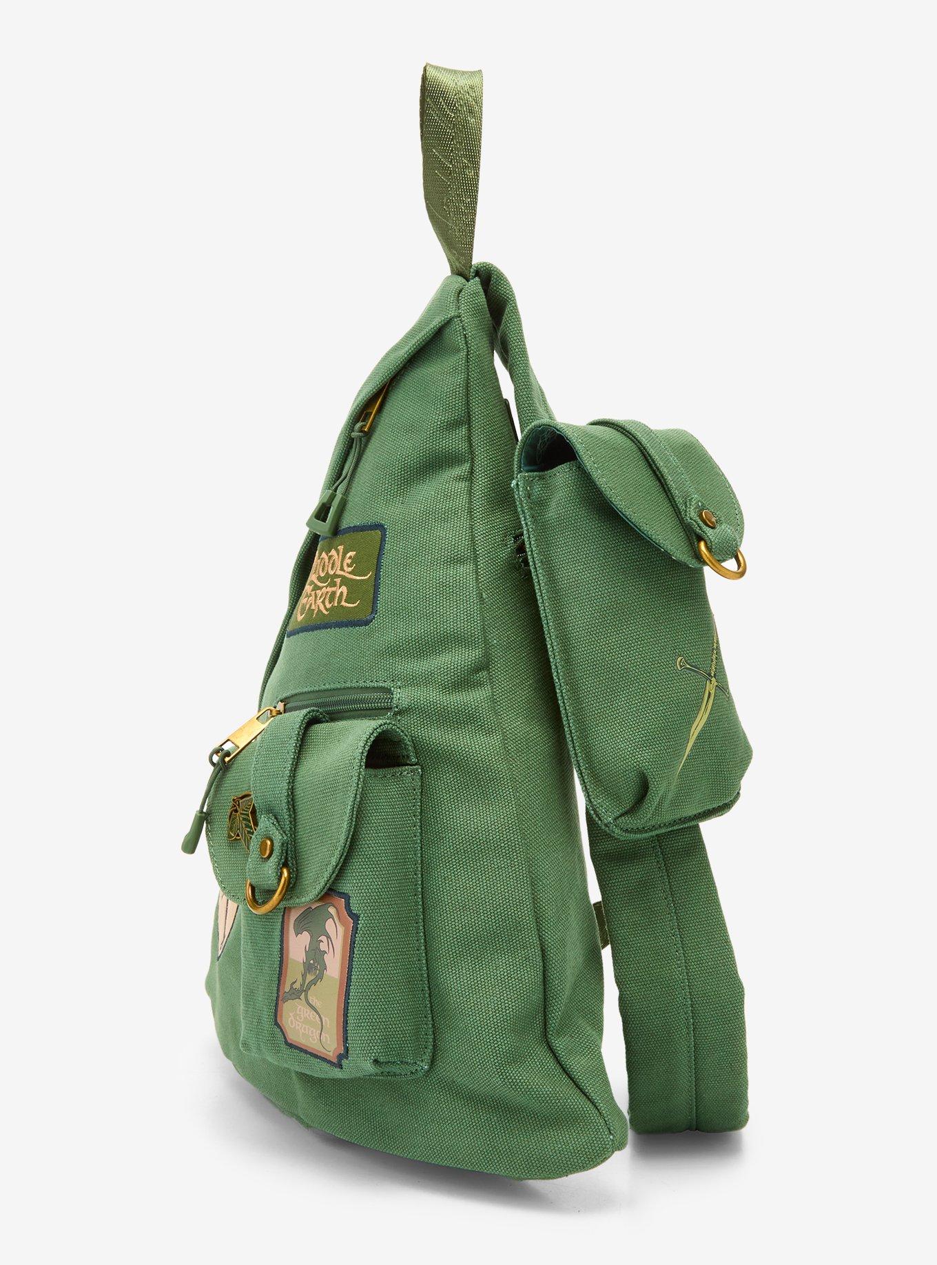 Bolso cruzado de lona con parches de The Lord of the Rings