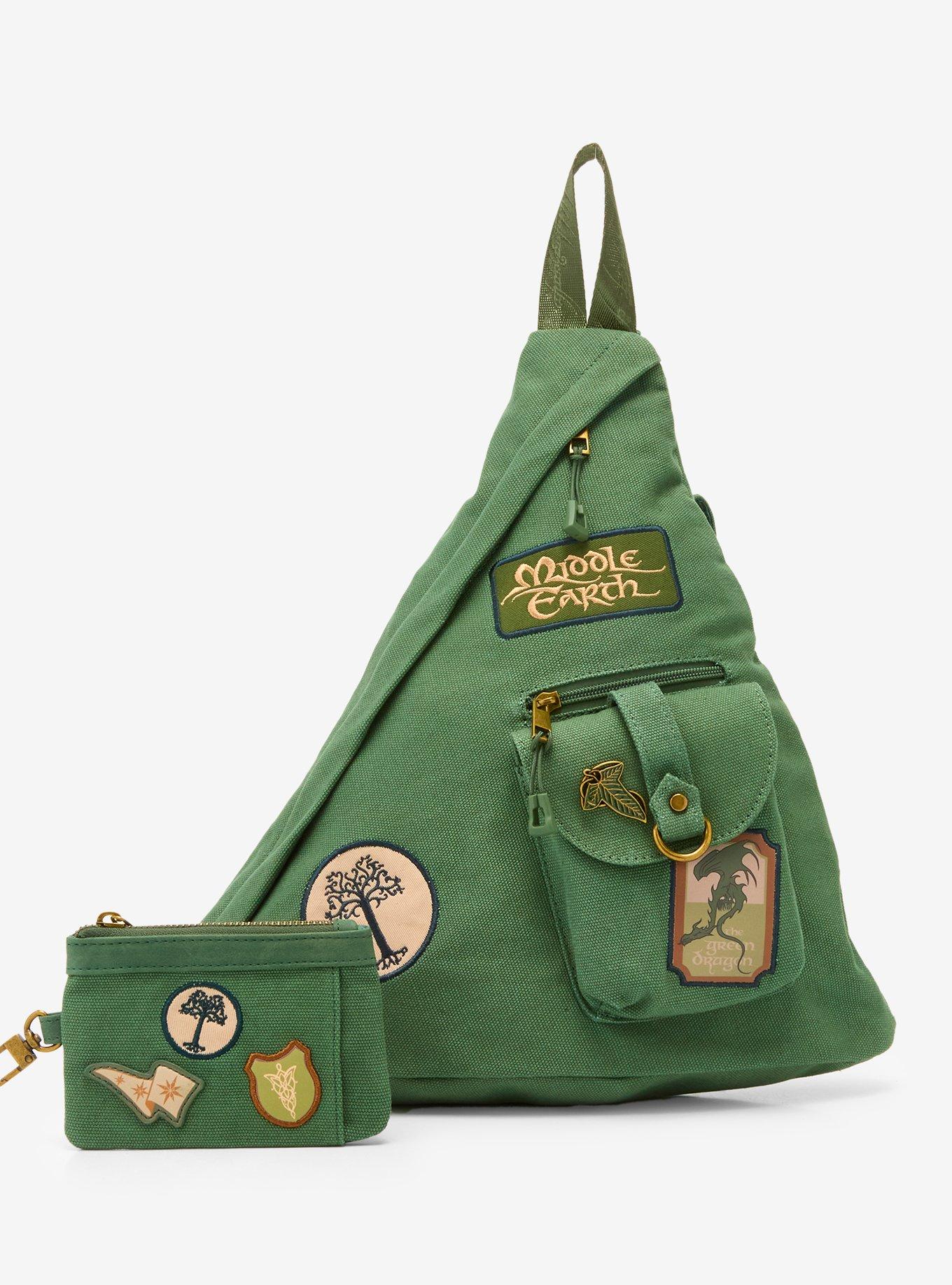 Bolso cruzado de lona con parches de The Lord of the Rings