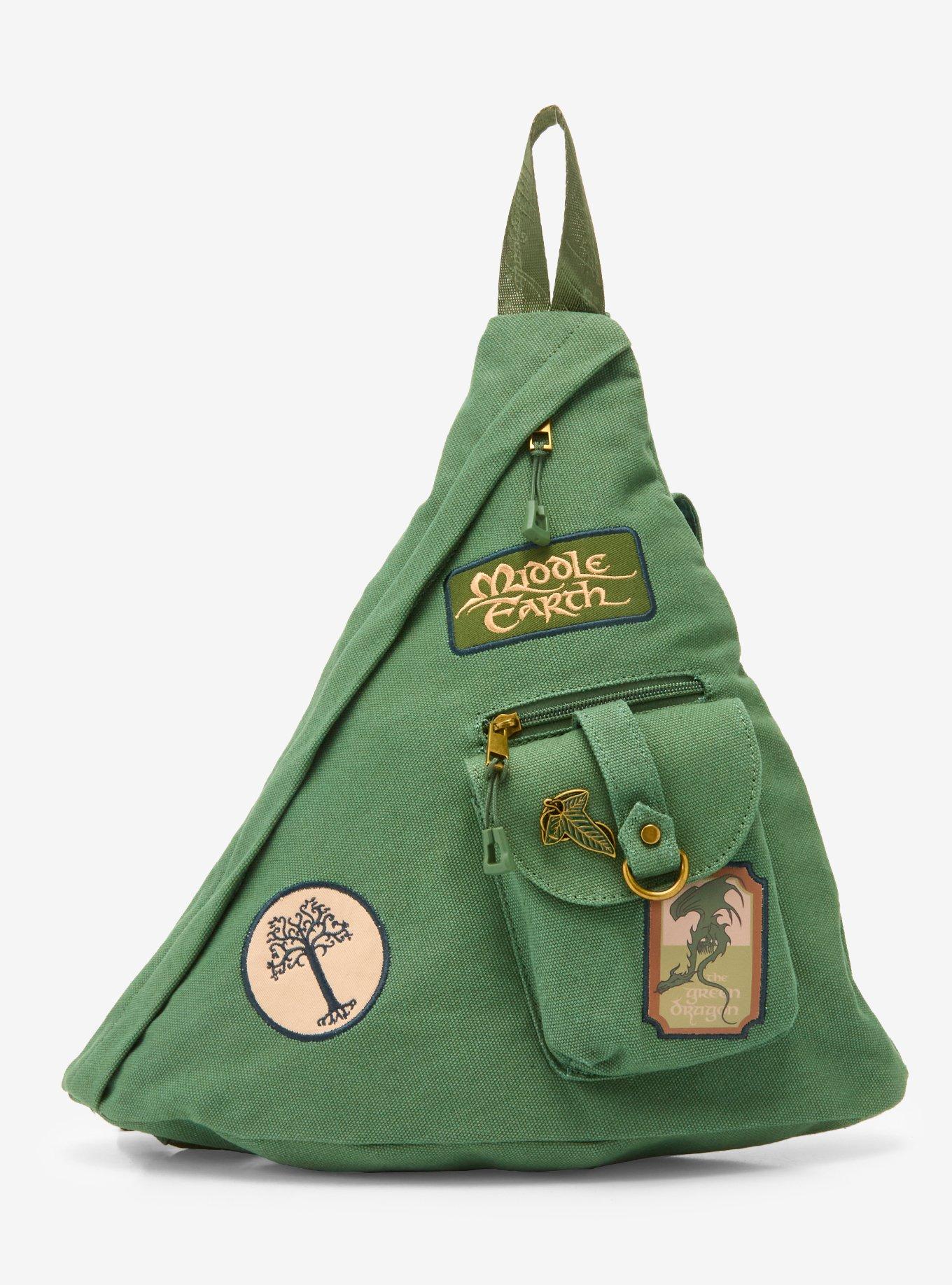 Bolso cruzado de lona con parches de The Lord of the Rings
