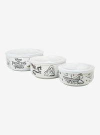 Set de 3 tazones Disney Princess con tapa