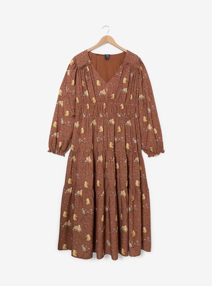 Vestido manga larga Winnie the Pooh, talla grande