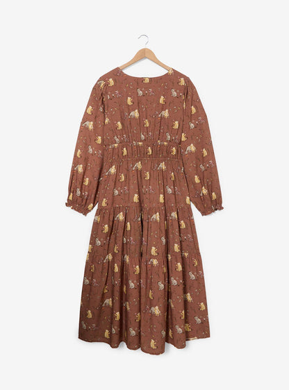 Vestido manga larga Winnie the Pooh, talla grande