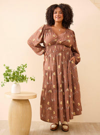Vestido manga larga Winnie the Pooh, talla grande