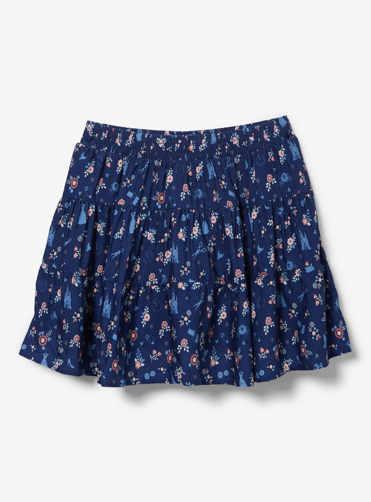 Falda midi escalonada plus size Disney Cinderella