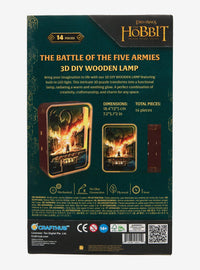 The Hobbit: Lámpara 3D de madera Batalla de los Cinco Ejércitos