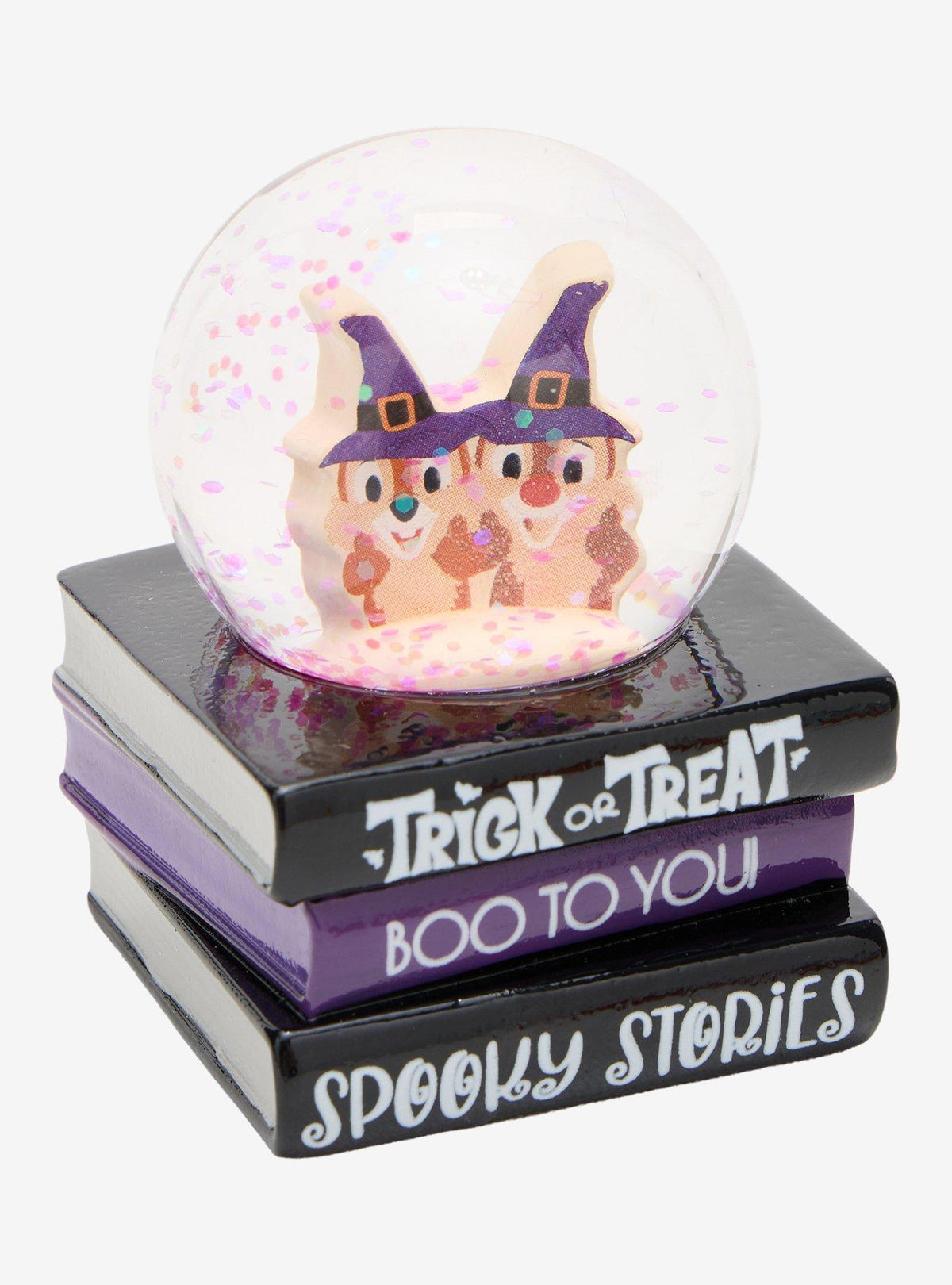 Mini bola de nieve de Halloween de Chip y Dale