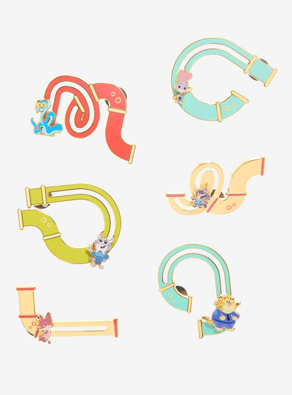 Pin esmaltado deslizante de personajes de Zootopia 2