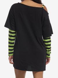 Vestido de hombros descubiertos Invader Zim GIR