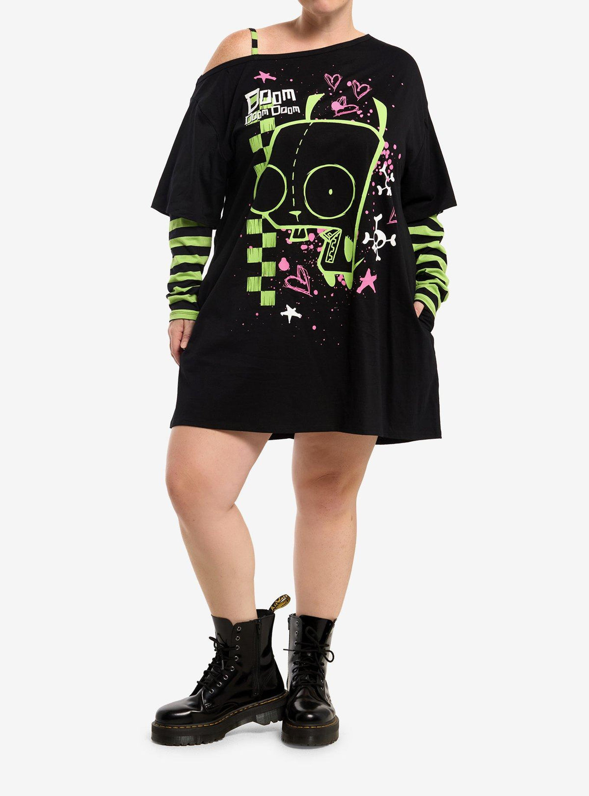 Vestido talla grande Invader Zim con GIR