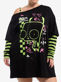 Vestido talla grande Invader Zim con GIR