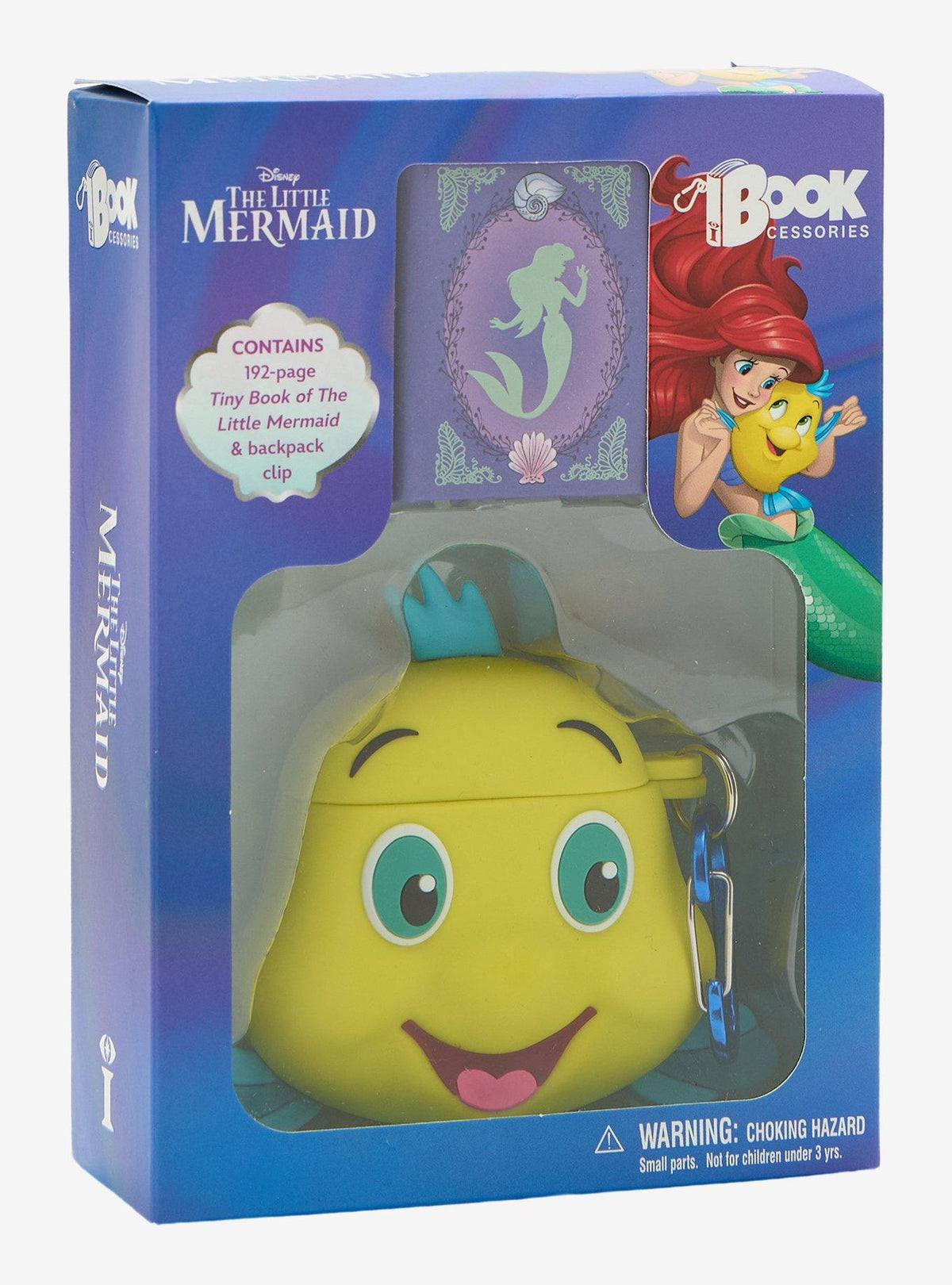 Clip para bolso con mini libro de The Little Mermaid