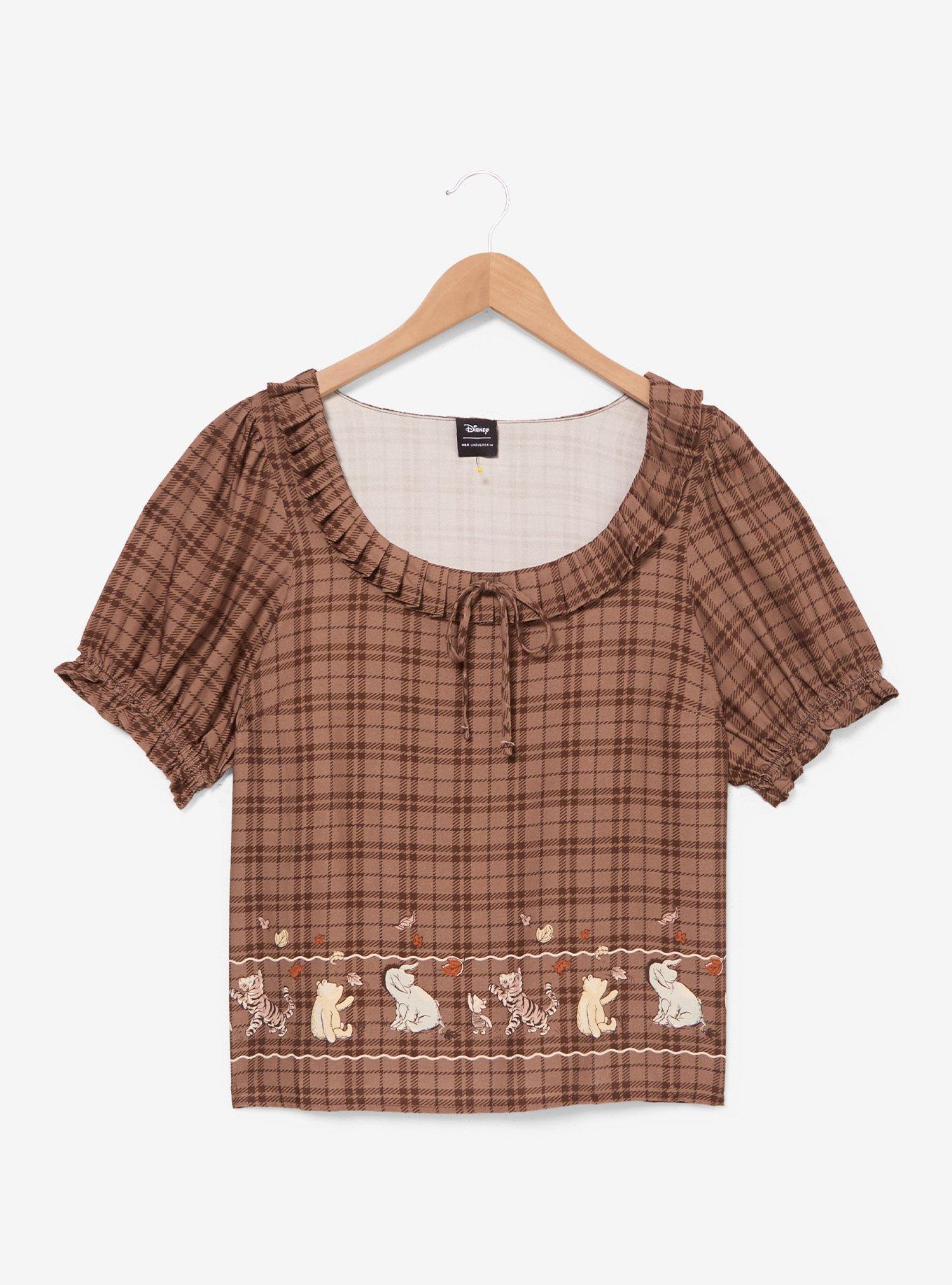 Blusa otoñal bordada de Winnie the Pooh