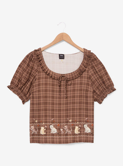 Blusa otoñal bordada de Winnie the Pooh