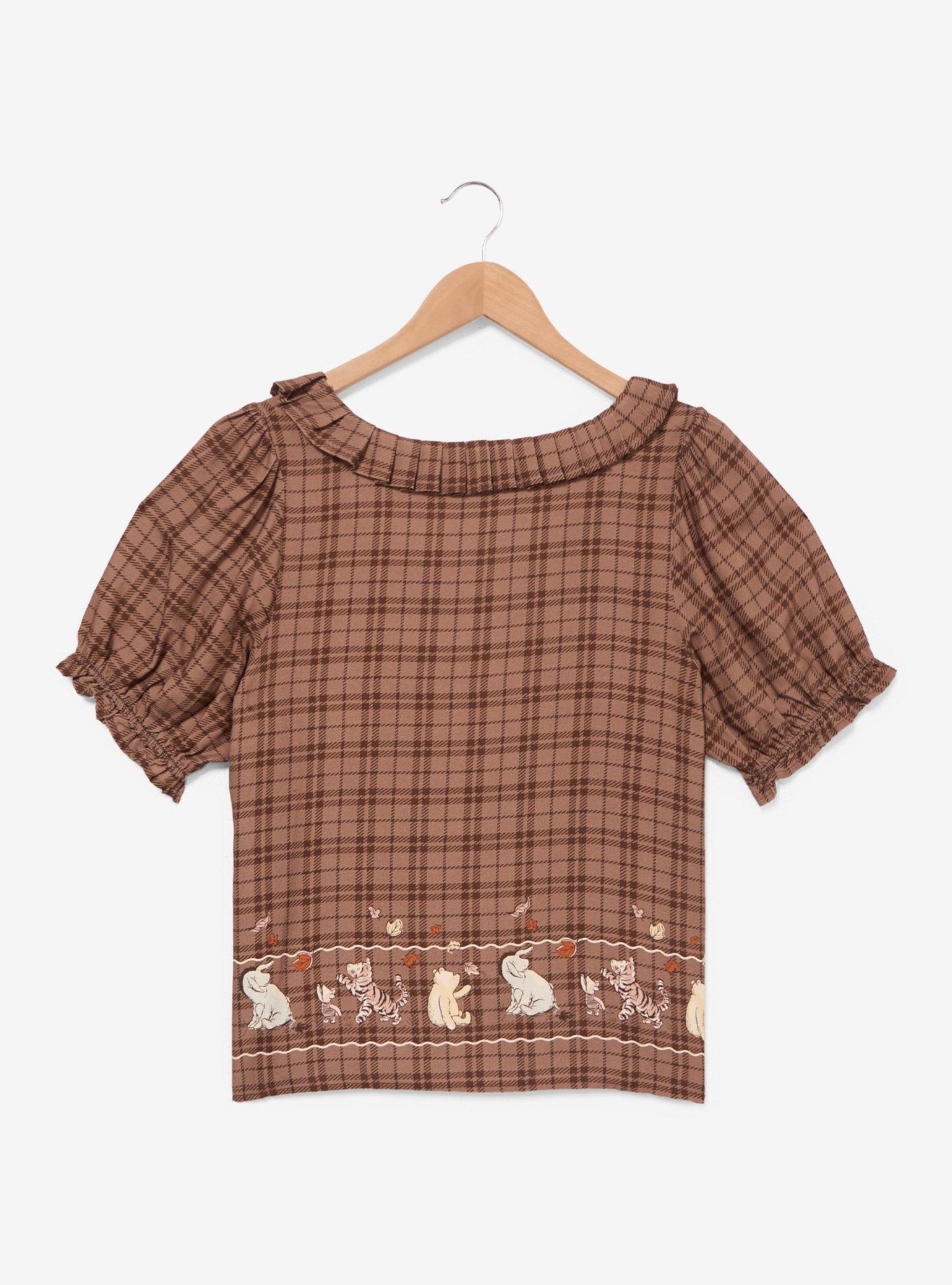 Blusa otoñal bordada de Winnie the Pooh