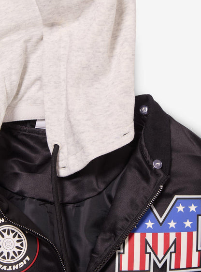 Chaqueta bomber con capucha Cars Lightning McQueen