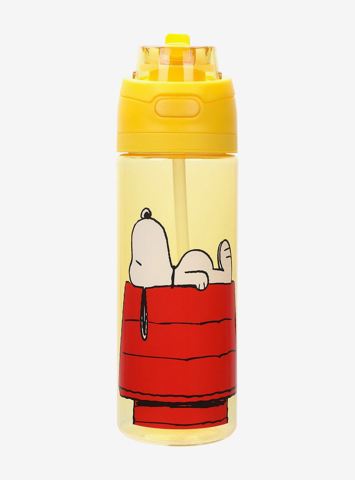 Botella de agua amarilla de Snoopy