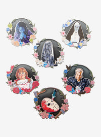 Pin esmaltado sorpresa de retratos florales de terror