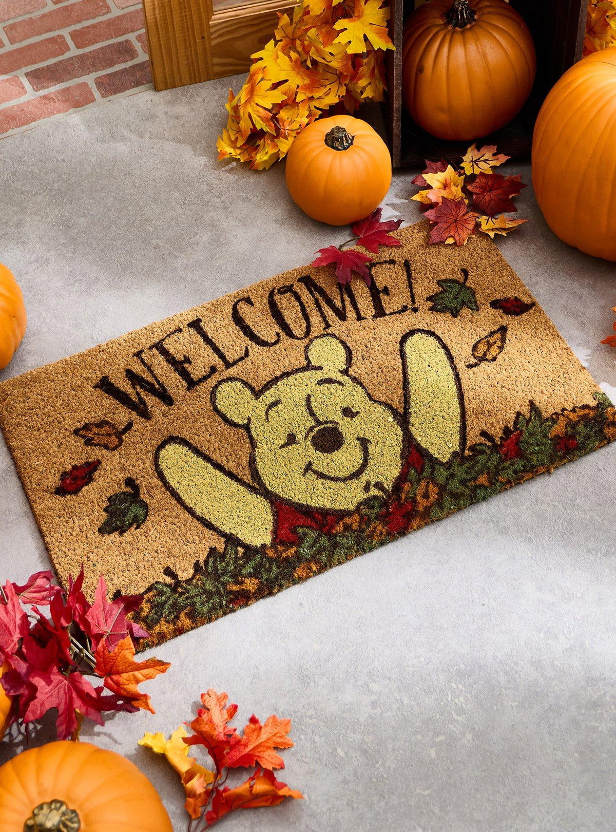 Felpudo Disney Winnie the Pooh con hojas otoñales