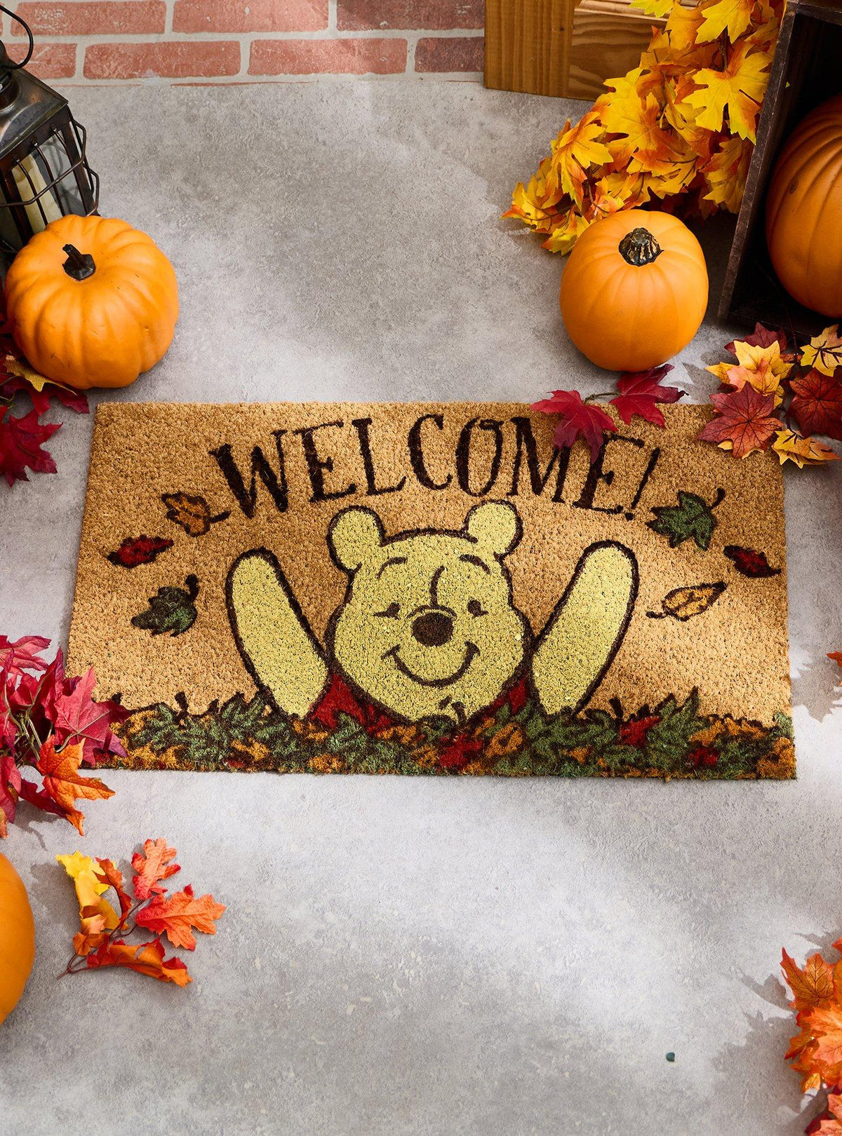 Felpudo Disney Winnie the Pooh con hojas otoñales