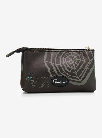 Cosmetiquero de Coraline con diseño de muñeca