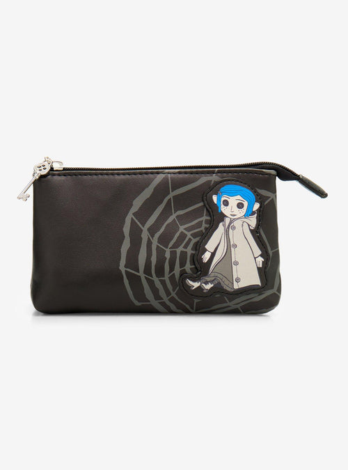 Cosmetiquero de Coraline con diseño de muñeca