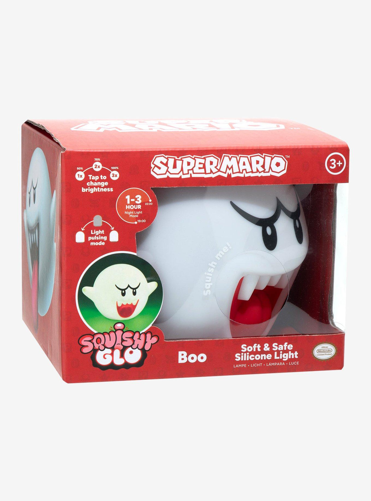 Lámpara de silicona SquishyGlo de Boo - Super Mario Bros. · Space Store