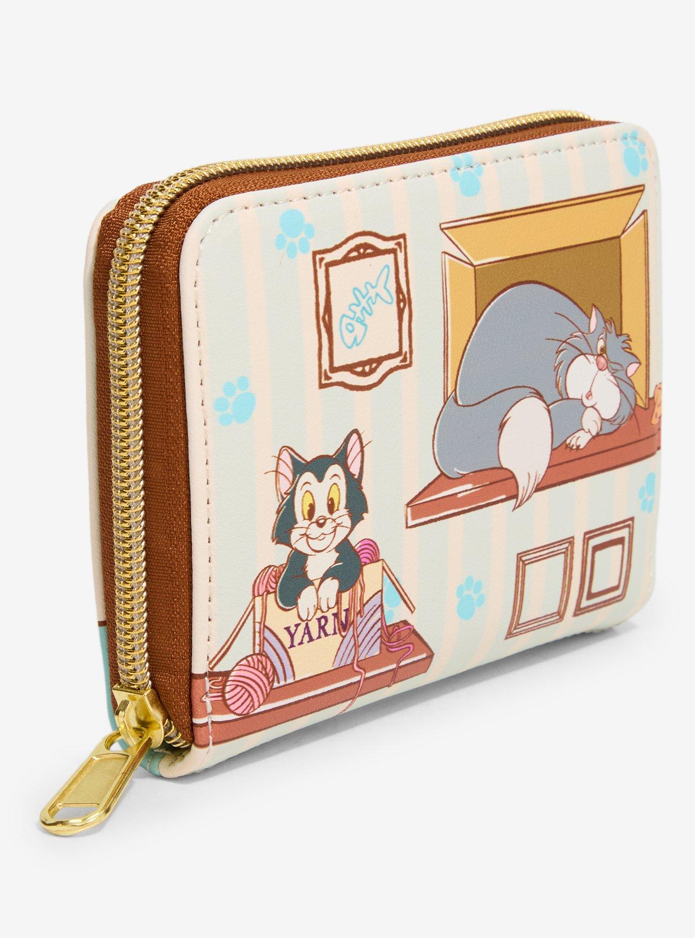Billetera mini Disney: gatos en cajas