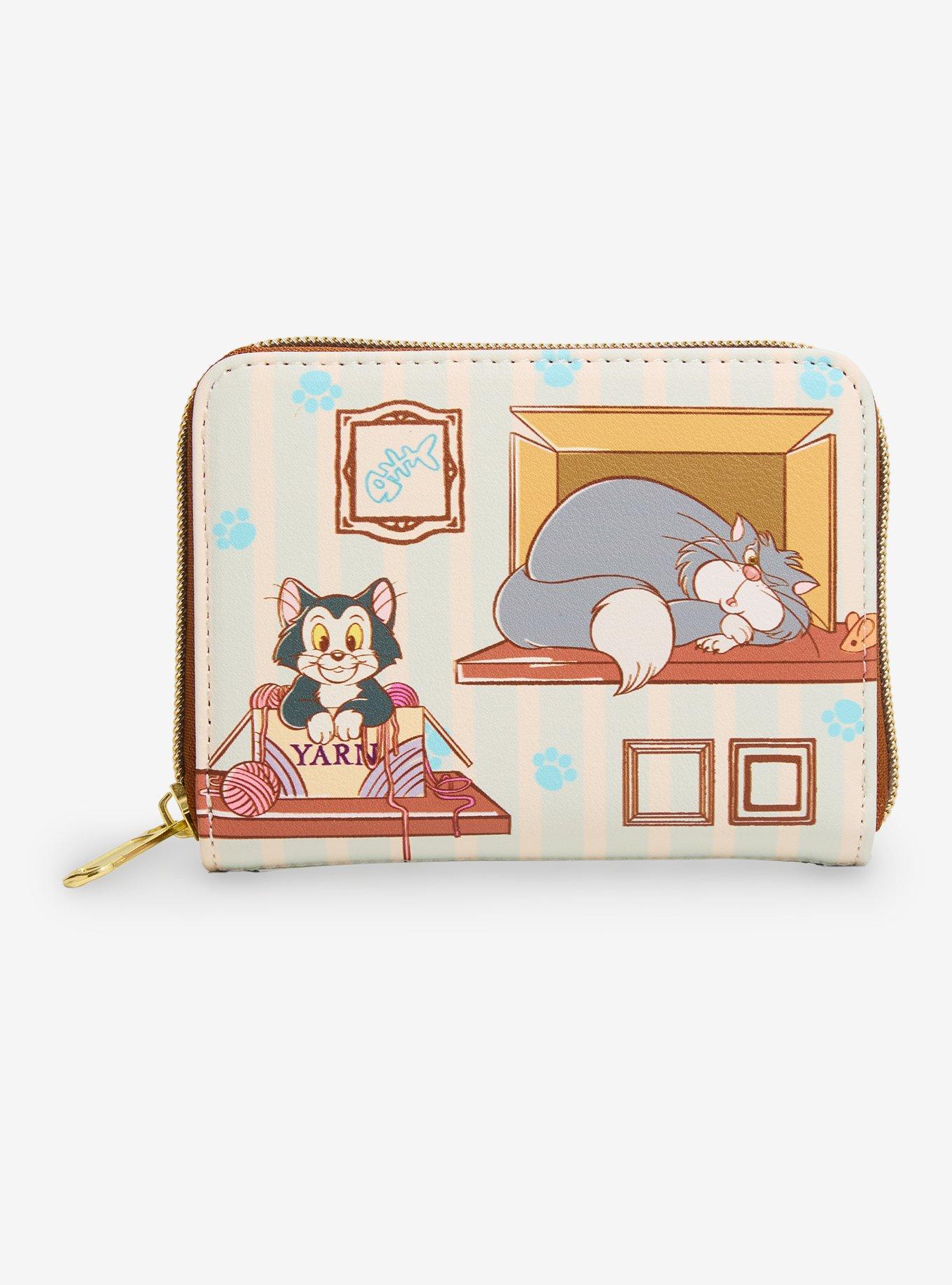 Billetera mini Disney: gatos en cajas
