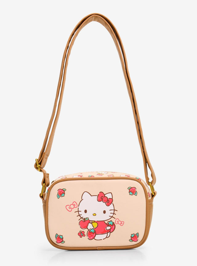 Cartera cruzada estilo cámara Hello Kitty Strawberry