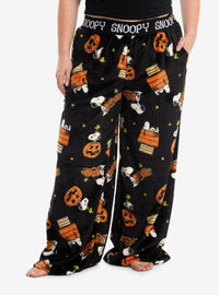 Peanuts Snoopy Halloween: pantalón de pijama afelpado talla grande