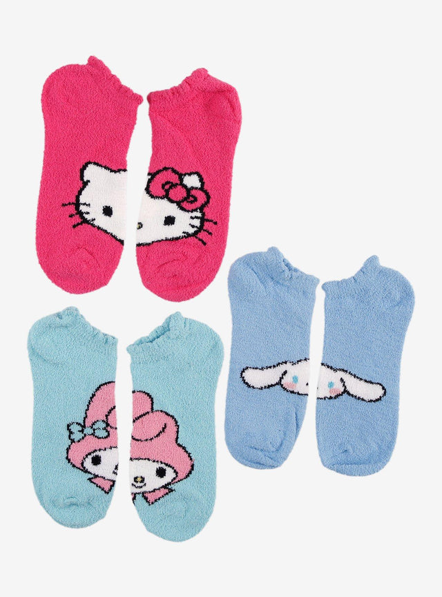 Soquetes invisibles abrigados Hello Kitty y amigos, 3 pares