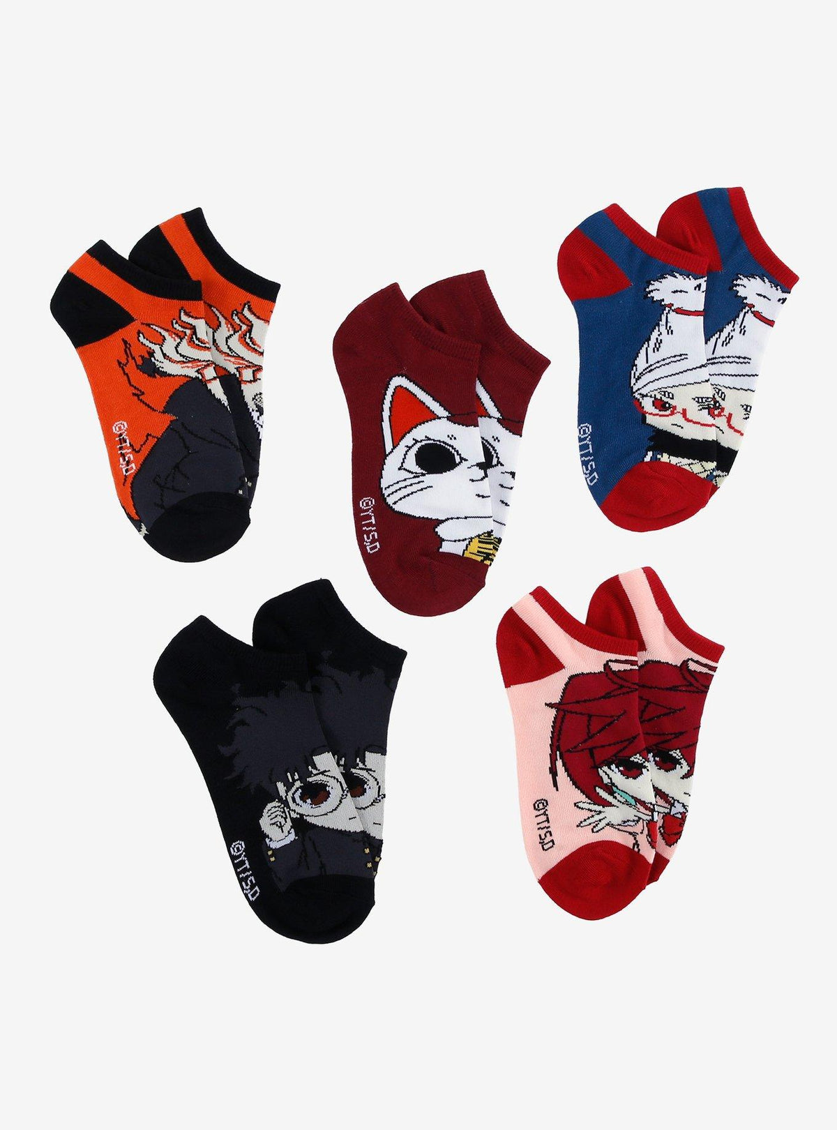 Calcetines invisibles Dandadan, set de 5 pares