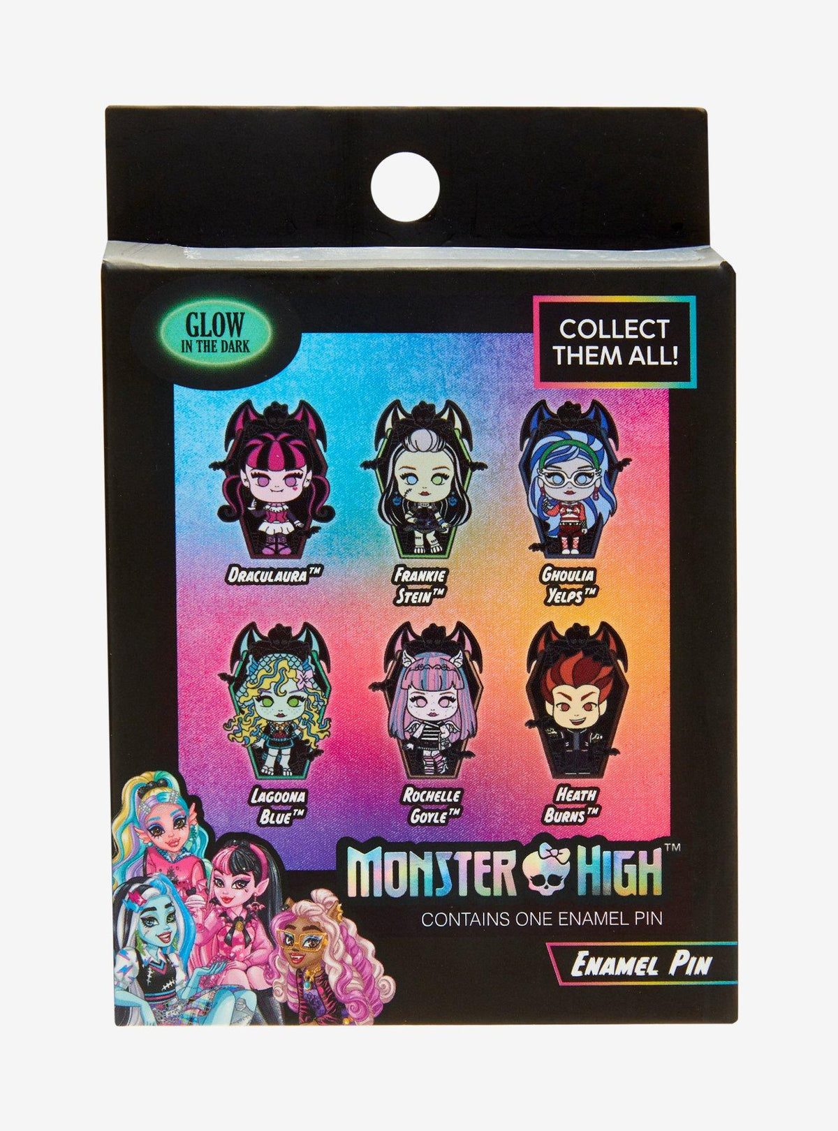 Pin esmaltado Monster High que brilla en la oscuridad