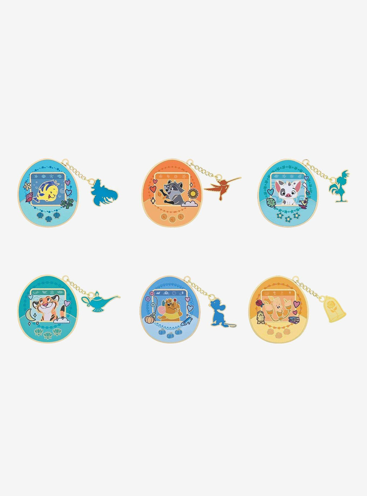 Pin sorpresa esmaltado de compañeros de princesas Disney