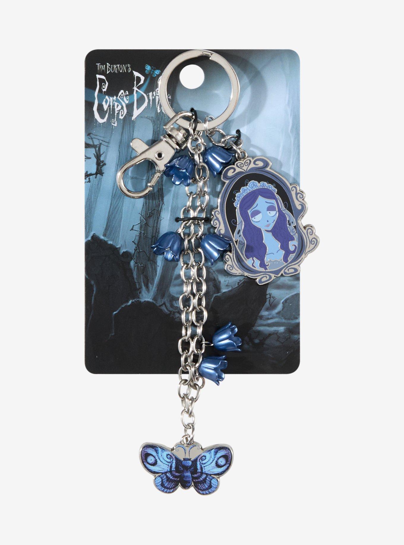 Llavero multicharm Emily con mariposa de Corpse Bride