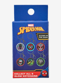 Llavero sorpresa de Spider-Man que brilla en la oscuridad