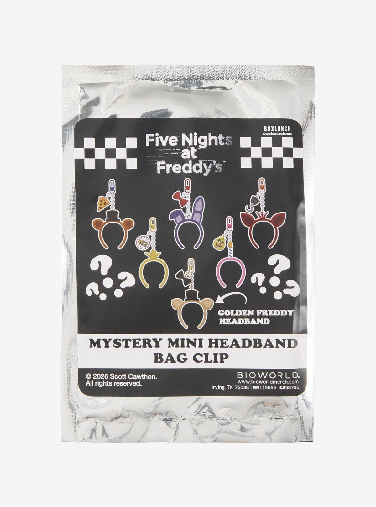 Llavero sorpresa Five Nights at Freddy's con orejas
