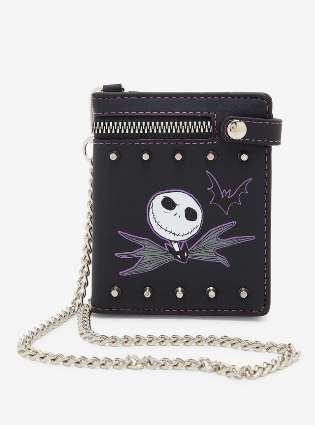 Billetera con cadena Jack Skellington