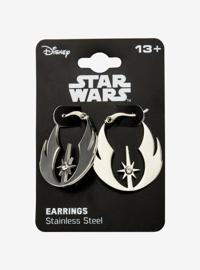 Aros de argolla con símbolo Jedi - Star Wars