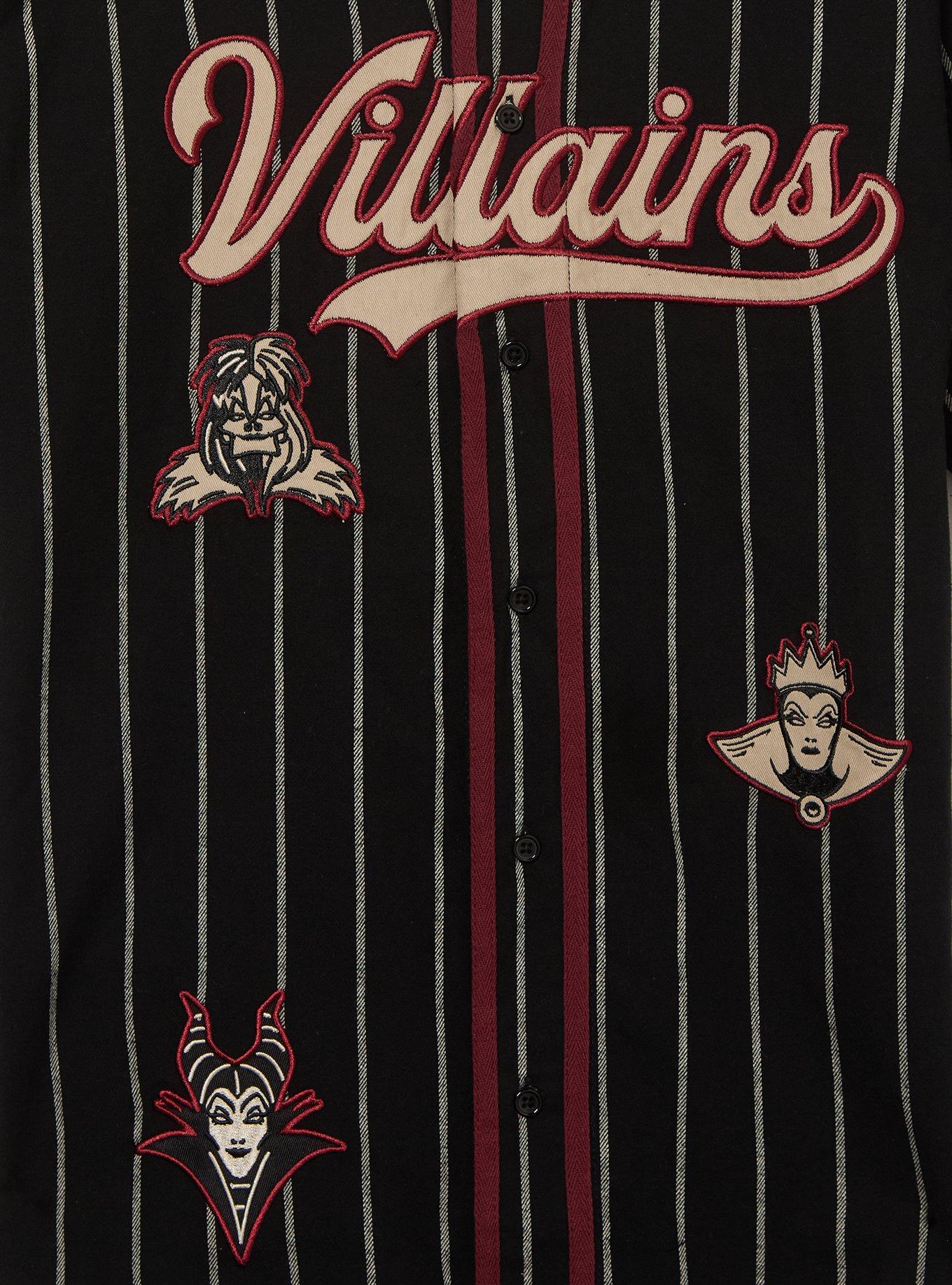 Camisa de béisbol a rayas Disney Villains