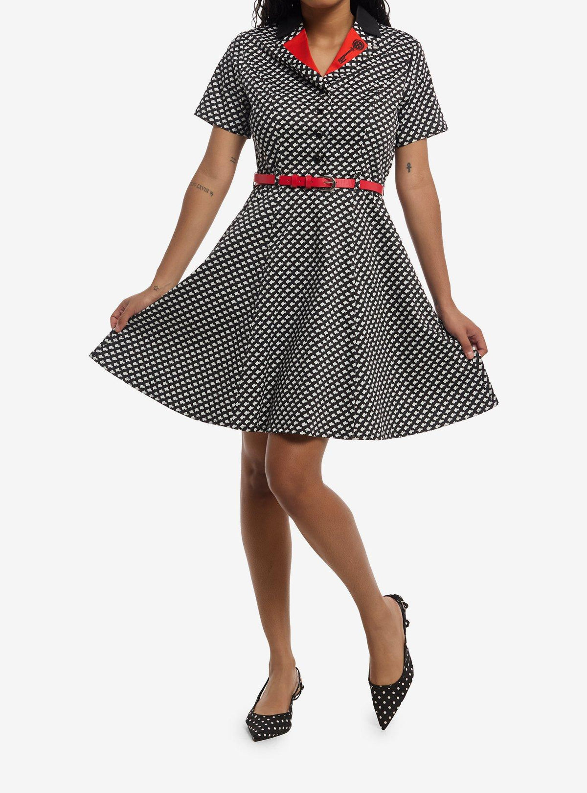 Vestido retro de la Otra Madre de Coraline