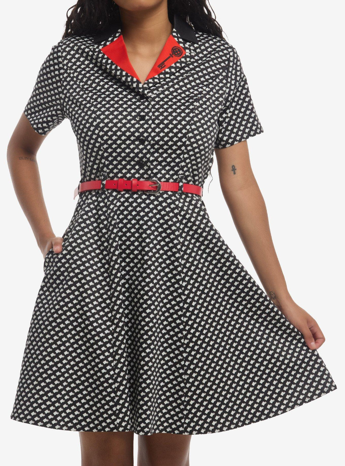 Vestido retro de la Otra Madre de Coraline