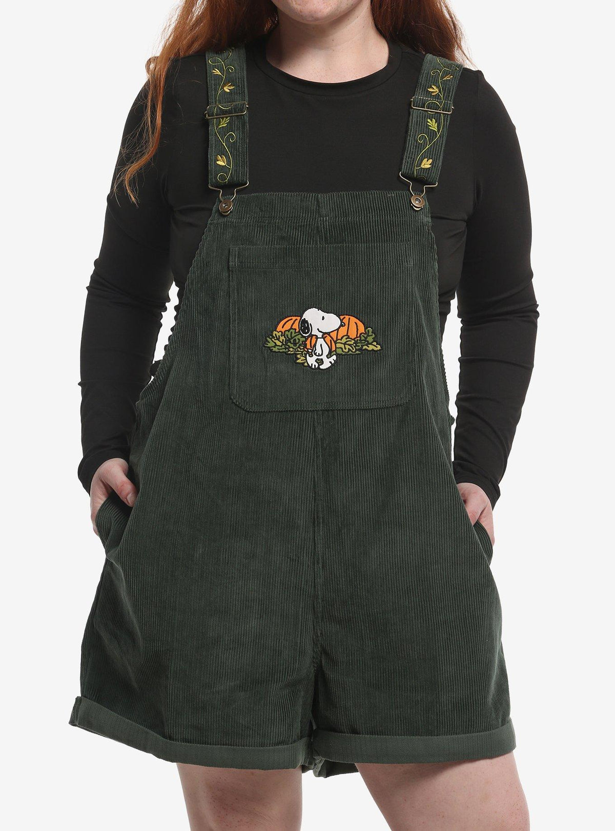 Jardinera short de cotelé Snoopy Peanuts talla plus