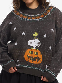 Polerón Peanuts Halloween Snoopy y Woodstock Tallas Plus