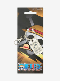 Llavero One Piece: sombrero de Luffy y cartel de búsqueda