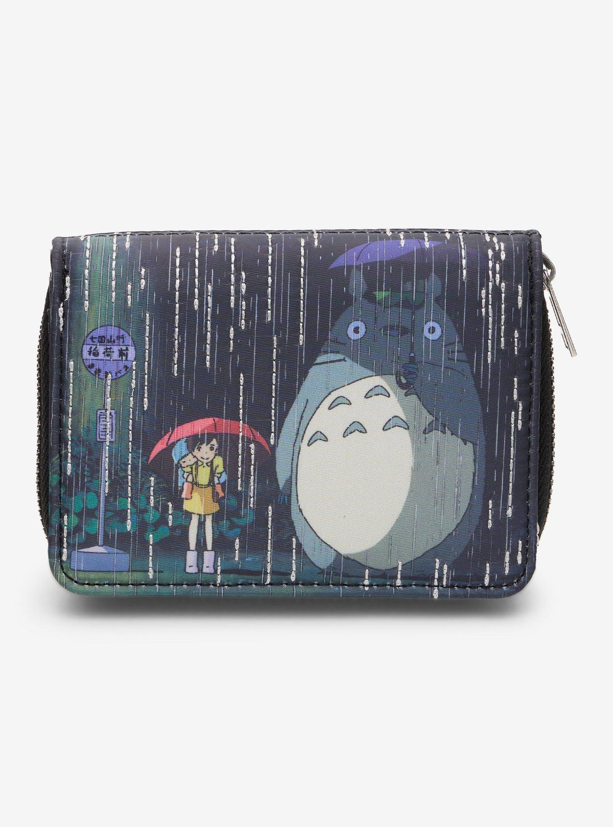 Billetera Studio Ghibli Mi vecino Totoro bajo la lluvia