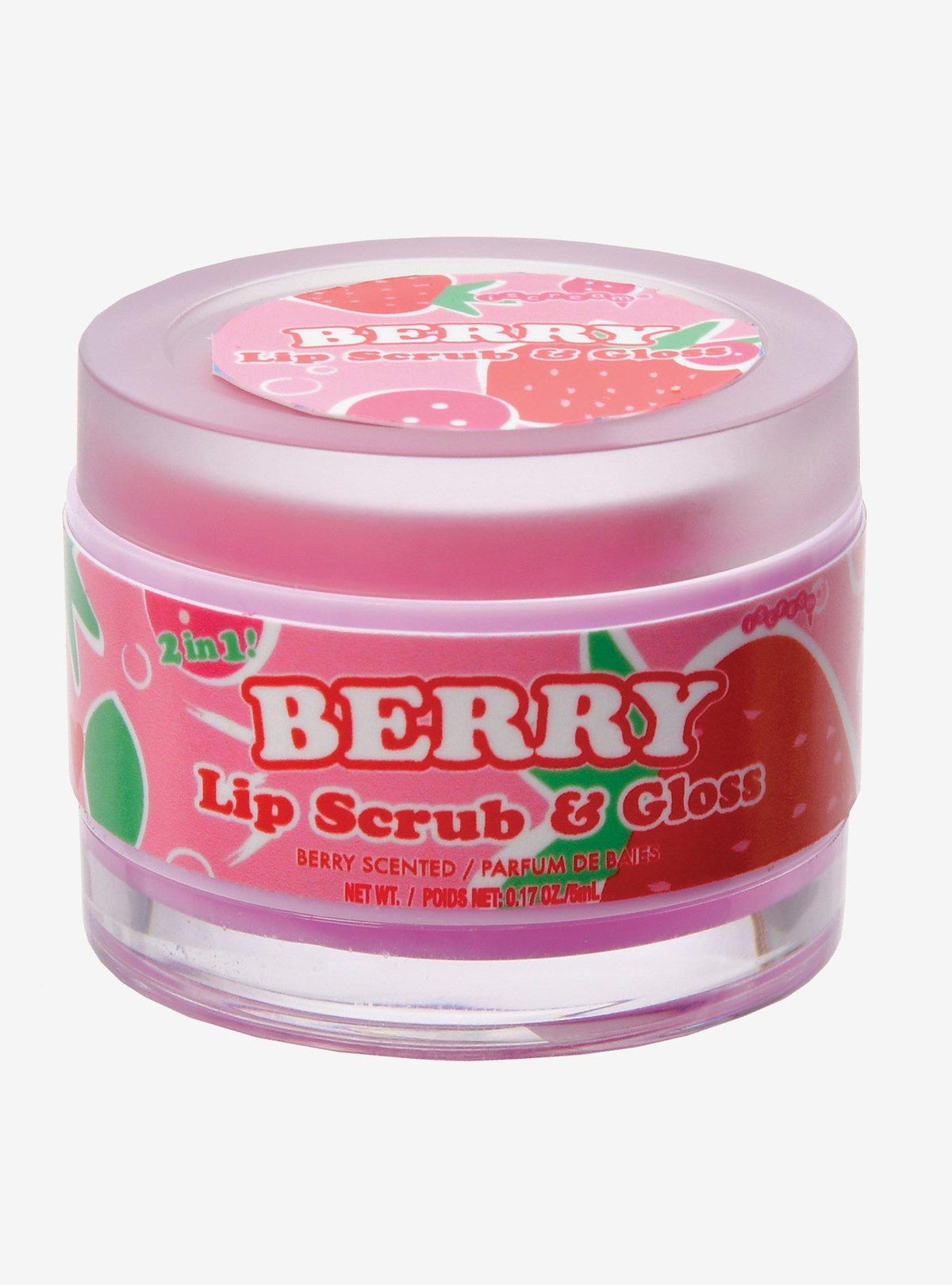 Dúo sorpresa Fruit Twists de exfoliante y brillo labial
