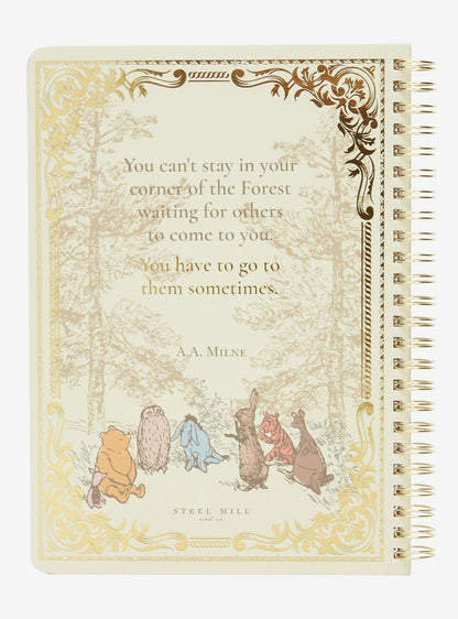 Cuaderno espiral con portada de The House at Pooh Corner